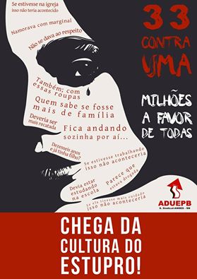 Chega da cultura do estupro!