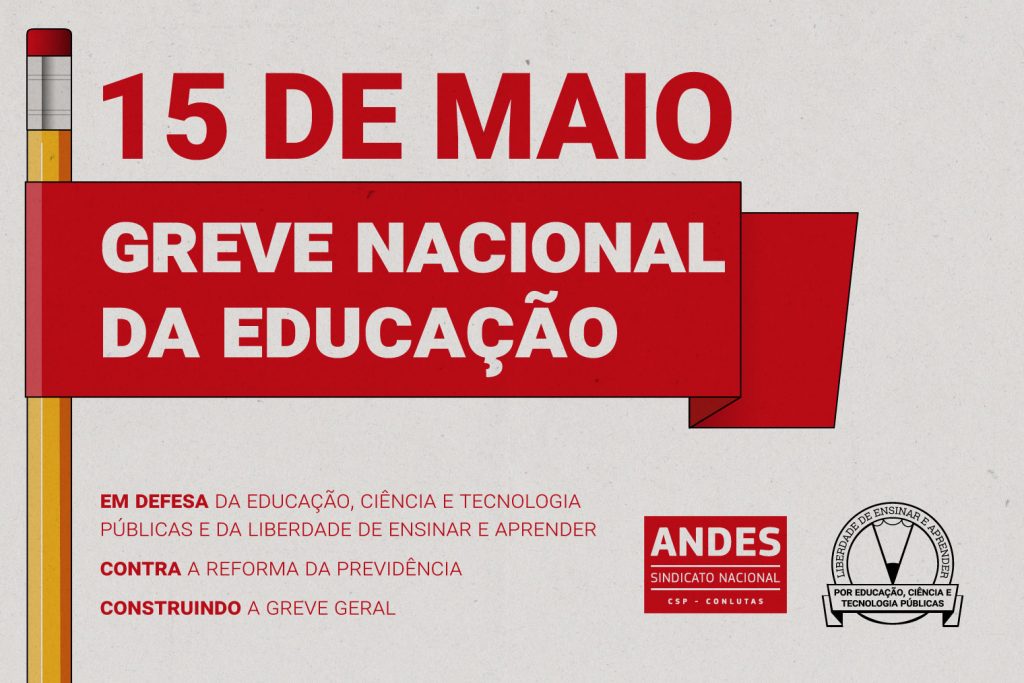 15 de maio: Greve Nacional da Educação