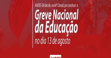 64º Conad delibera construção da Greve Nacional em defesa da educação pública e contra a Reforma da Previdência 64º Conad delibera construção da Greve Nacional em defesa da educação pública e contra a Reforma da Previdência