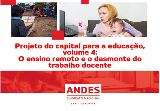 ANDES-SN lança cartilha sobre ensino remoto e o desmonte do trabalho docente