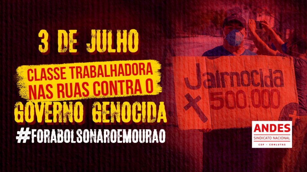 3J: Novas manifestações contra governo Bolsonaro ocorrem no próximo sábado
