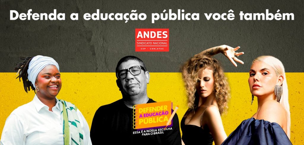 Após live, ANDES-SN lança site e redes da campanha em defesa da Educação Pública