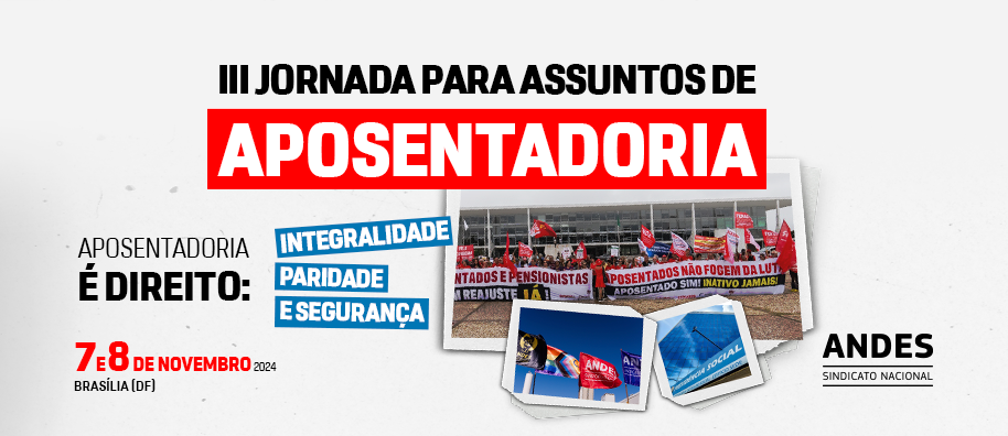 Prazo de inscrições para a III Jornada para Assuntos de Aposentadoria é prorrogado até 30 de outubro