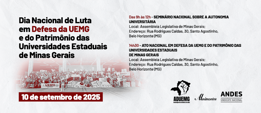 Dia Nacional de Luta em Defesa da Uemg acontecerá na quarta (10)